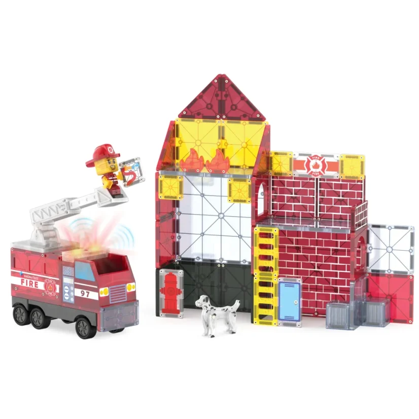 Magnetická stavebnica Fire Station 50 dielov