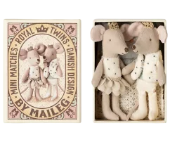 Myšky kráľovské dvojičky v zápalkovej krabičke