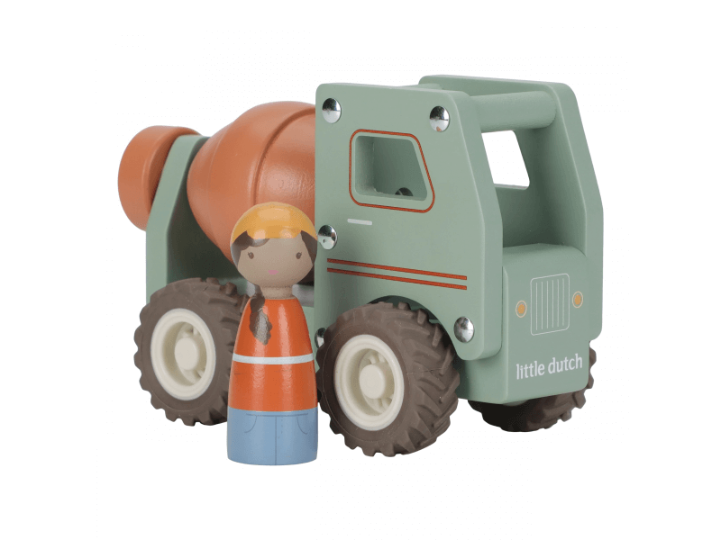 Little Dutch Nákladiak s miešačkou drevený