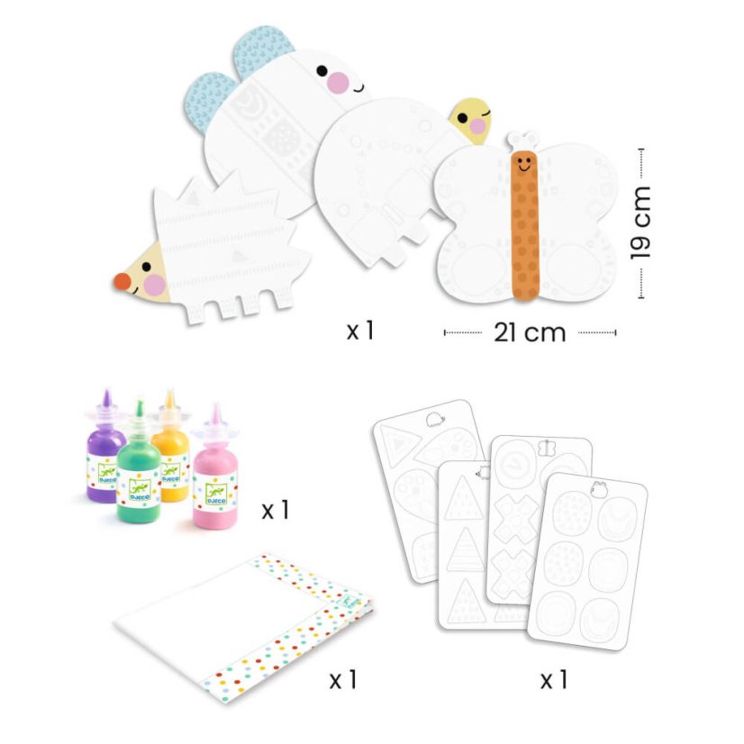 Zauberhafte Fingerfarben – Kleine Muster