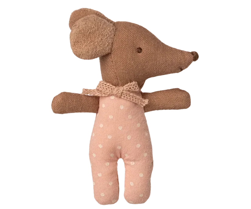Babymaus in einer Schachtel rose Maileg