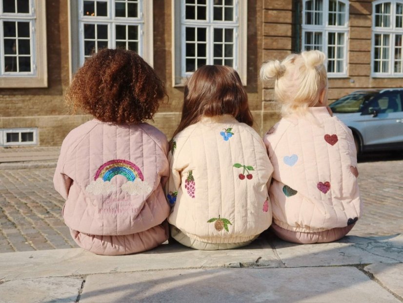 Detská bunda bomber Cameo srdiečka rôzne veľkosti
