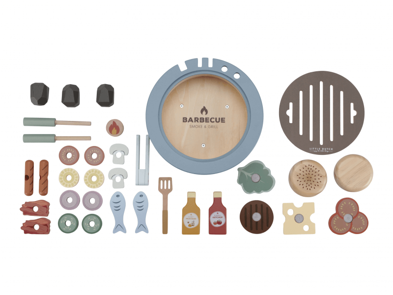 Little Dutch Barbecue sada drevená