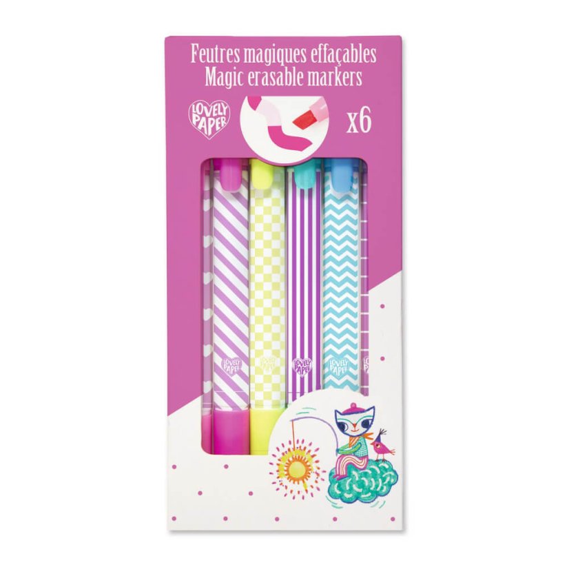 Magische löschbare Marker (6 Stück)
