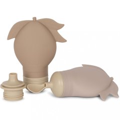 Silikónová fľaša na smoothie 2-pack Lilac / Shitake