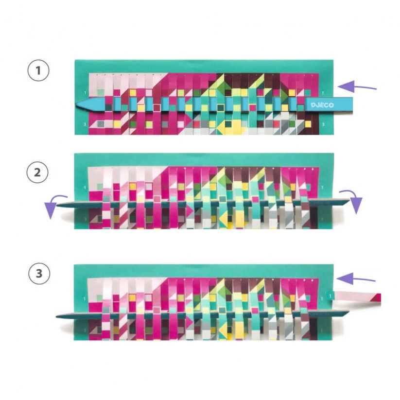 Vetřelci tkaní papírem na styl pixel art