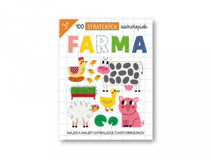 100 stratených samolepiek - Farma