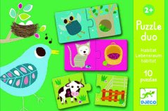 Puzzle duo Kde žijú zvieratká