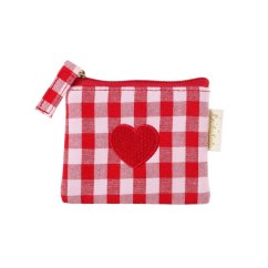 Peňaženka Gingham Love Heart Mini