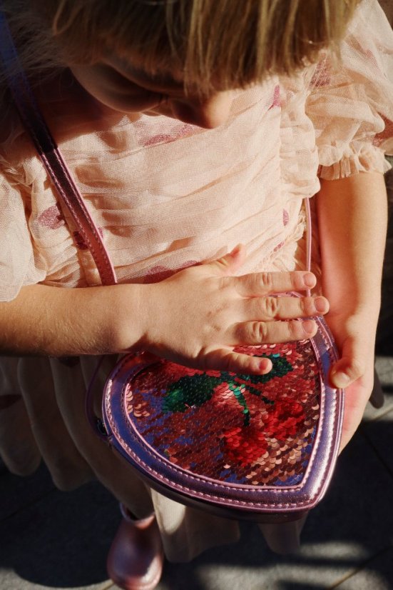 Handtasche heart cherry