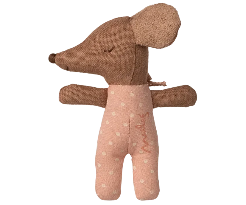 Babymaus in einer Schachtel rose Maileg
