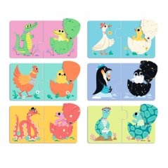 Puzzle Duo Zábavná vajíčka 12ks