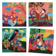Polynézia: karty na maľovanie (tvorenie vodovými farbami: Inspired by)