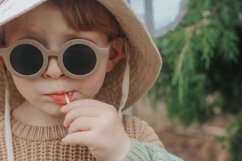 Okrúhle detské slnečné okuliare rôzne farby