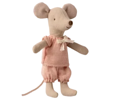 Kleine Schwester Maus in einer Streichholzschachtel Maileg