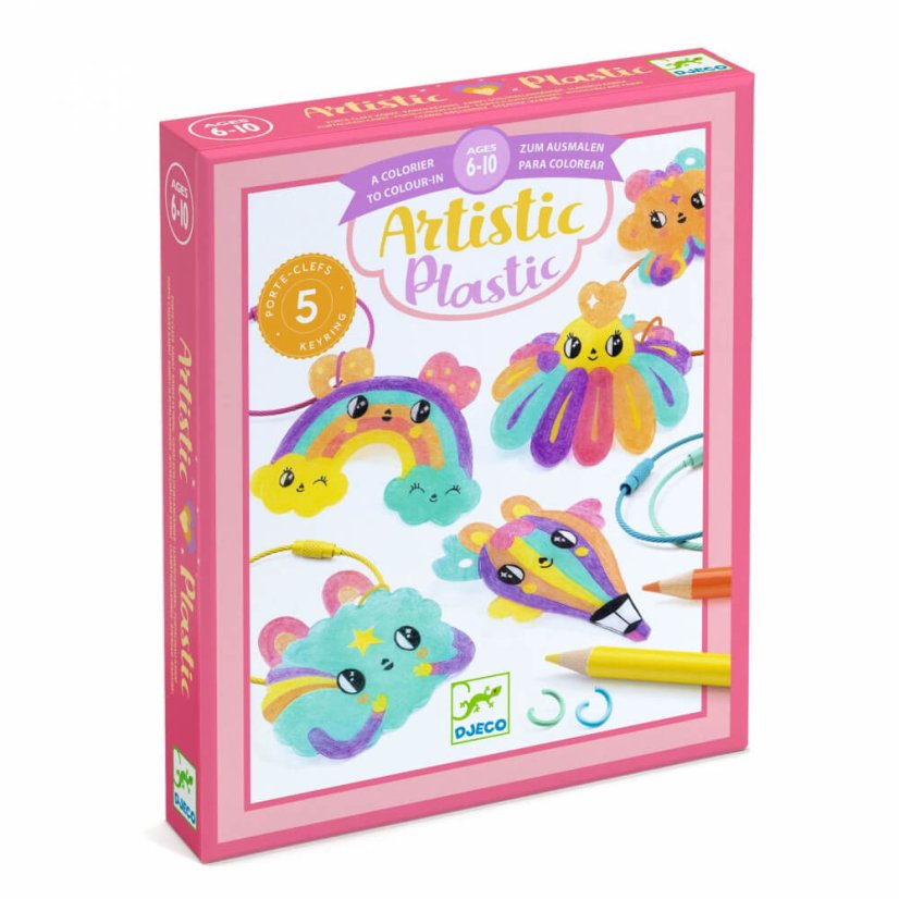 Artistic Plastic Kawaii prívesky na kľúče z magického plastu
