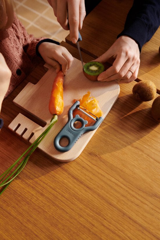 Gemüseschäler Toskana Rose / Walblau