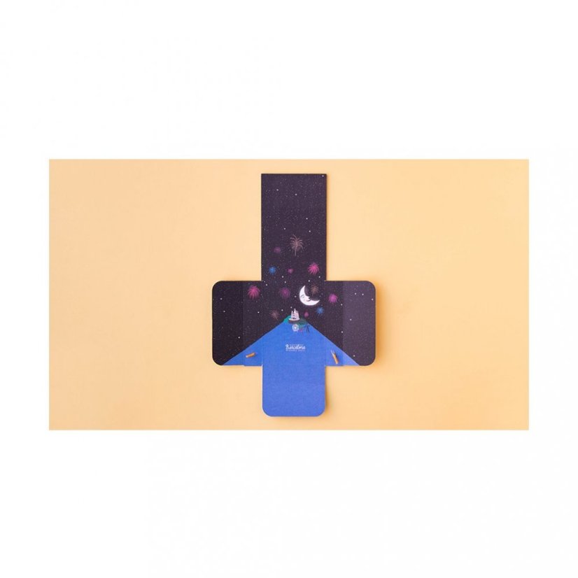 Doppelseitiges Puzzle Tag und Nacht Barcelona - 36 Teile