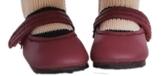 Schuhe für Puppen 32 cm – Niedrige rote Sandalen