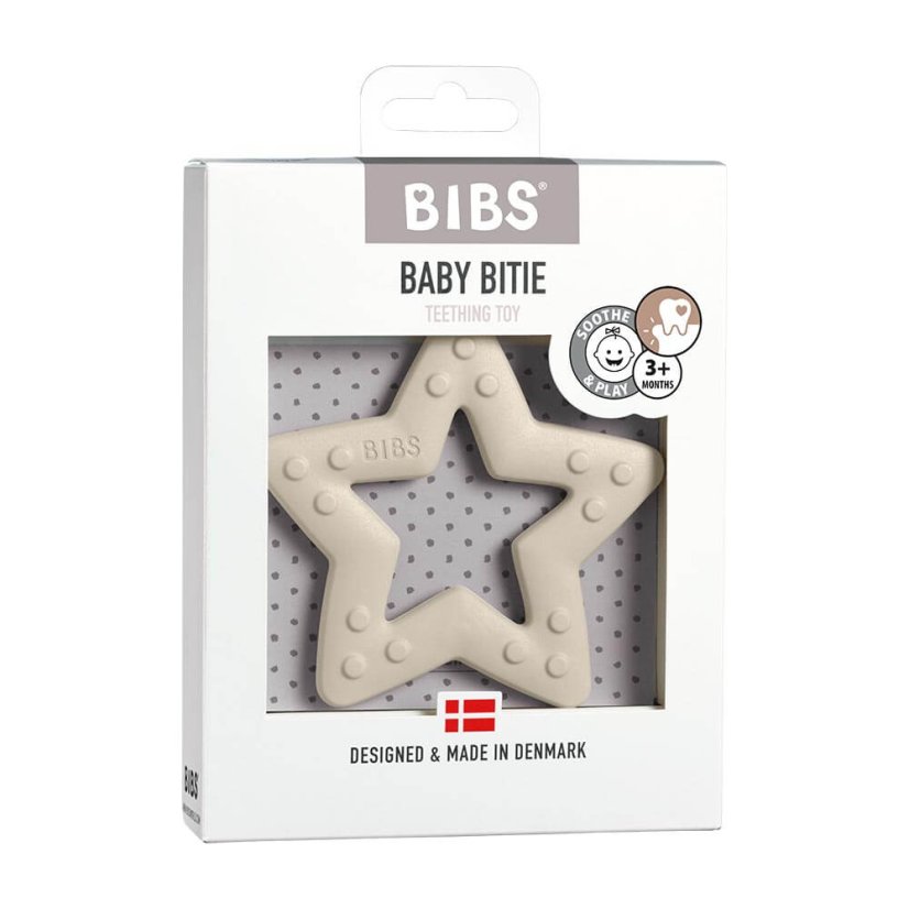 BIBS Baby Beating Beißring STAR verschiedene Ausführungen - BIBS Baby Beating Beißring: Baby blue