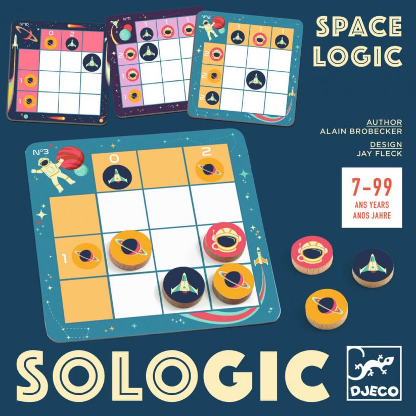 Kozmologik hlavolam na princípe sudoku Sologic
