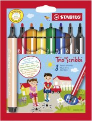 Fixy STABILO Trio Scribbi 8 ks