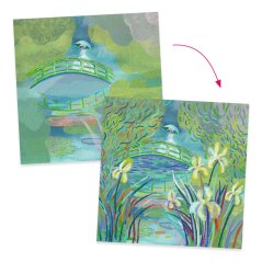 Inspired by Claude Monet: Lekná na rybníku