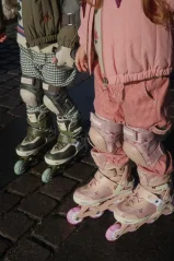 Leuchtende Schlittschuhe Zitrone