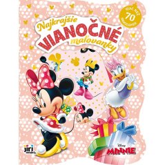 Nejkrásnější vánoční omalovánky se samolepkami Minnie
