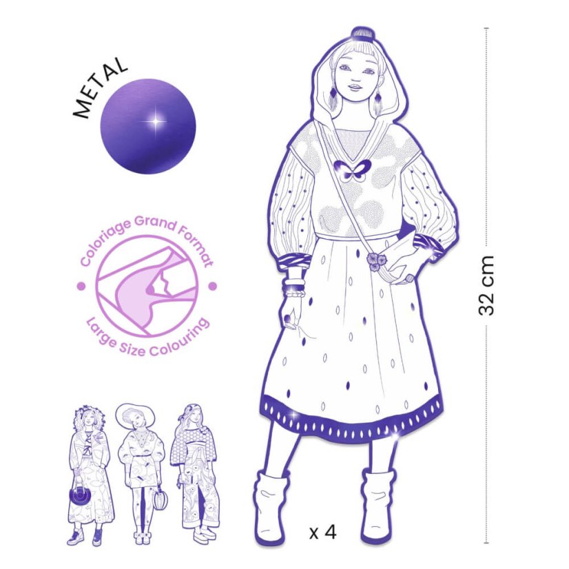 Große Zaho und Freundinnen-Malbücher (4 Stk.)