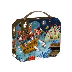Detské puzzle Lovci pokladov v kufríku 36 ks
