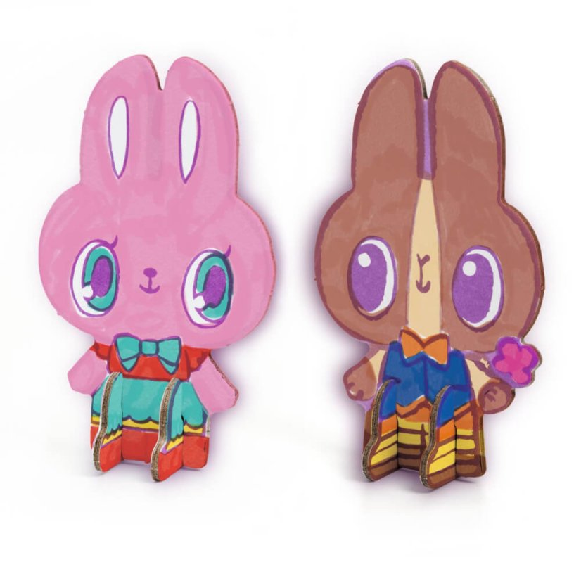 DIY-Vytvor si sám Kawaii svet Vyfarbi, poskladaj
