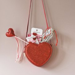 Gumičky Love Heart Glitter