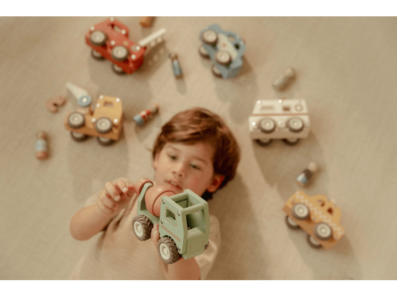 Little Dutch Nákladiak s miešačkou drevený