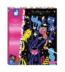 Vyškrabovacie obrázky Mačky Atelier Sada Maxi 5+