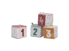 Little Dutch Set aus Plüschwürfeln Blumen und Schmetterlingen