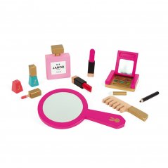 Little Miss Kosmetiktasche mit Kosmetikartikeln aus Holz mit 9 Accessoires