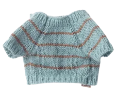 Gestrickter Pullover für Welpen, klein, blau, Maileg