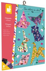 Janod Atelier Origami-Papierpuzzles Tiere Mini 8+