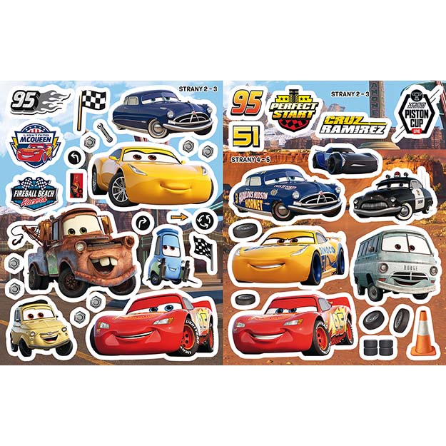 Samolepková knížka Auta