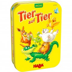 Haba Minispiel für Kinder Tier gegen Tier in einer Metallbox