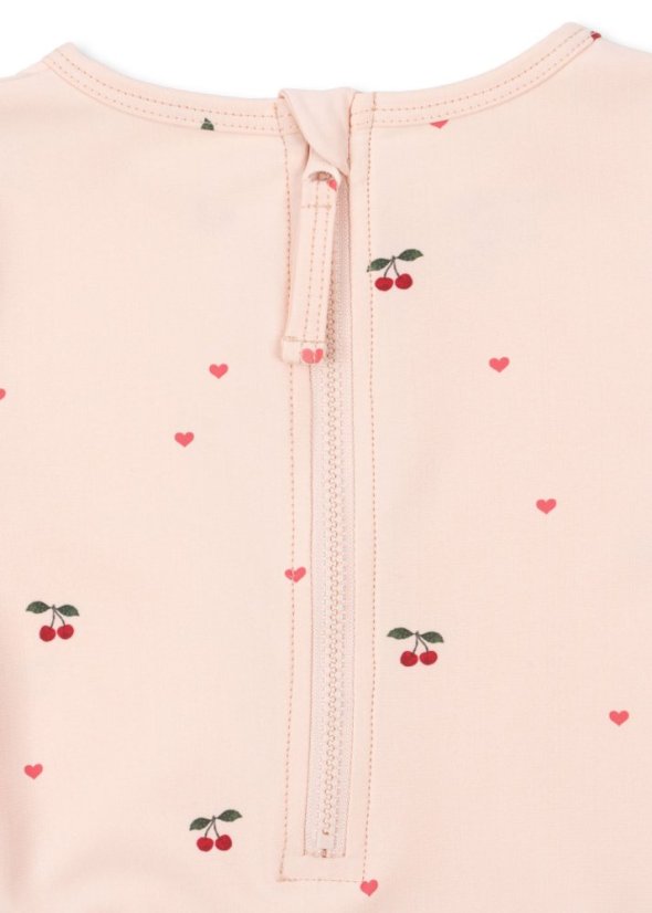 Plavky s dlhým rukávom Cherry rose