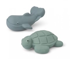 Hračky do vody Ned Peppermint/whale blue mix