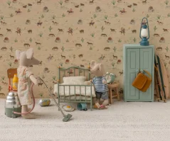 Vintage-Bett aus Metall, Minze Maileg