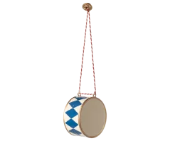 Weihnachtsdekoration - große blaue Maileg-Trommel