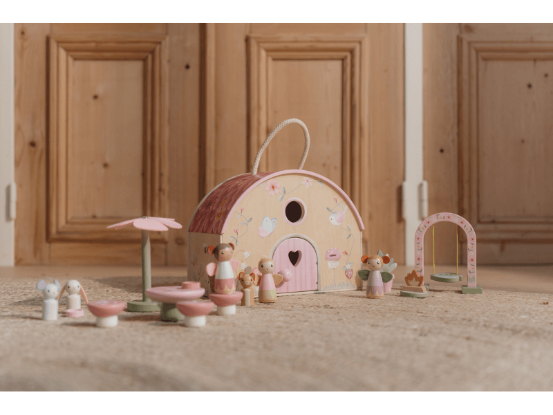 Little Dutch Domček pre víly drevený prenosný Fairy Garden