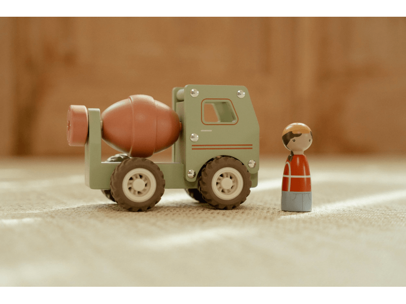 Little Dutch Nákladiak s miešačkou drevený