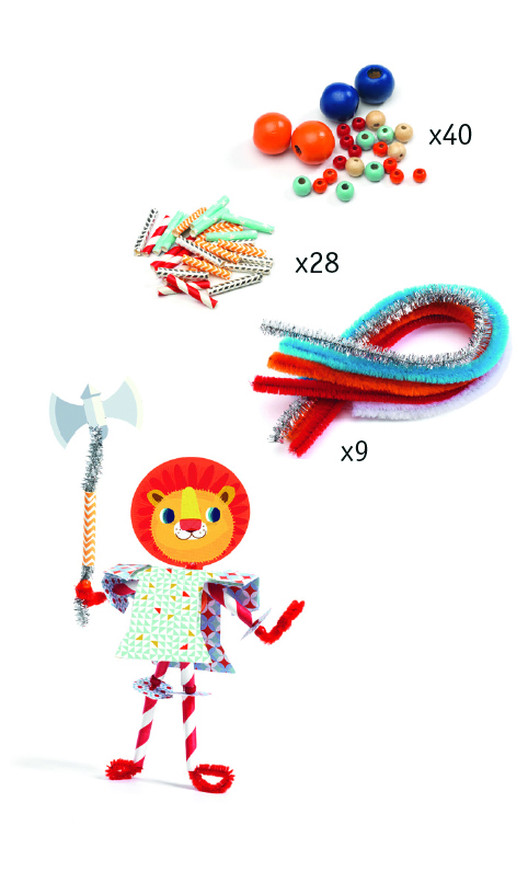 Figuren aus haarigen Drähten - Meine Ritter