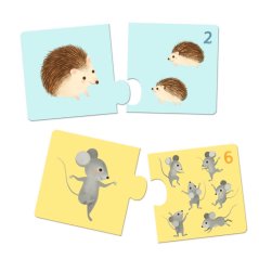 Puzzle-Duo Tierbabys, 12 Puzzles (24 Teile)