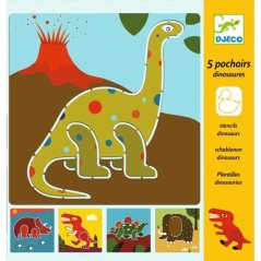 Kreslení podle šablony Dinosauři